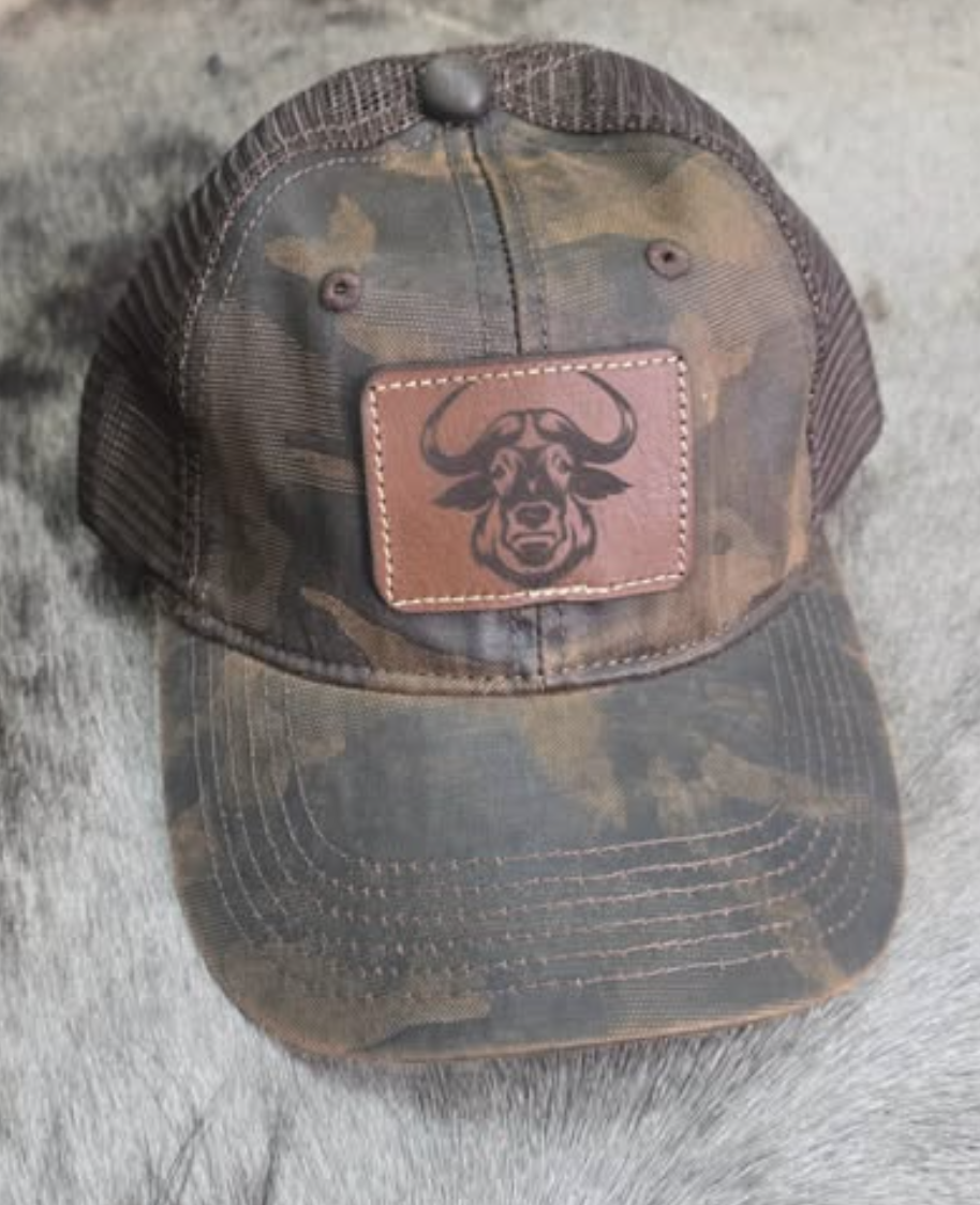Buffalo leather patch example