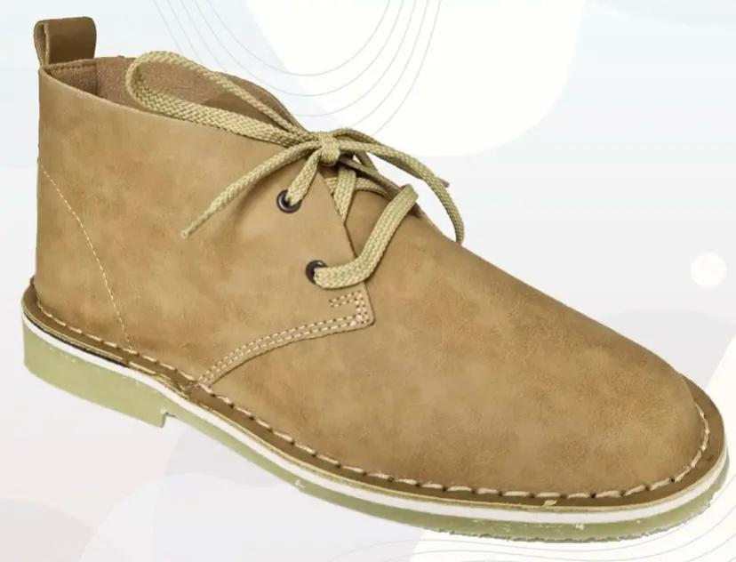 Faux Leather Vellies unisex boots in tan — Tan