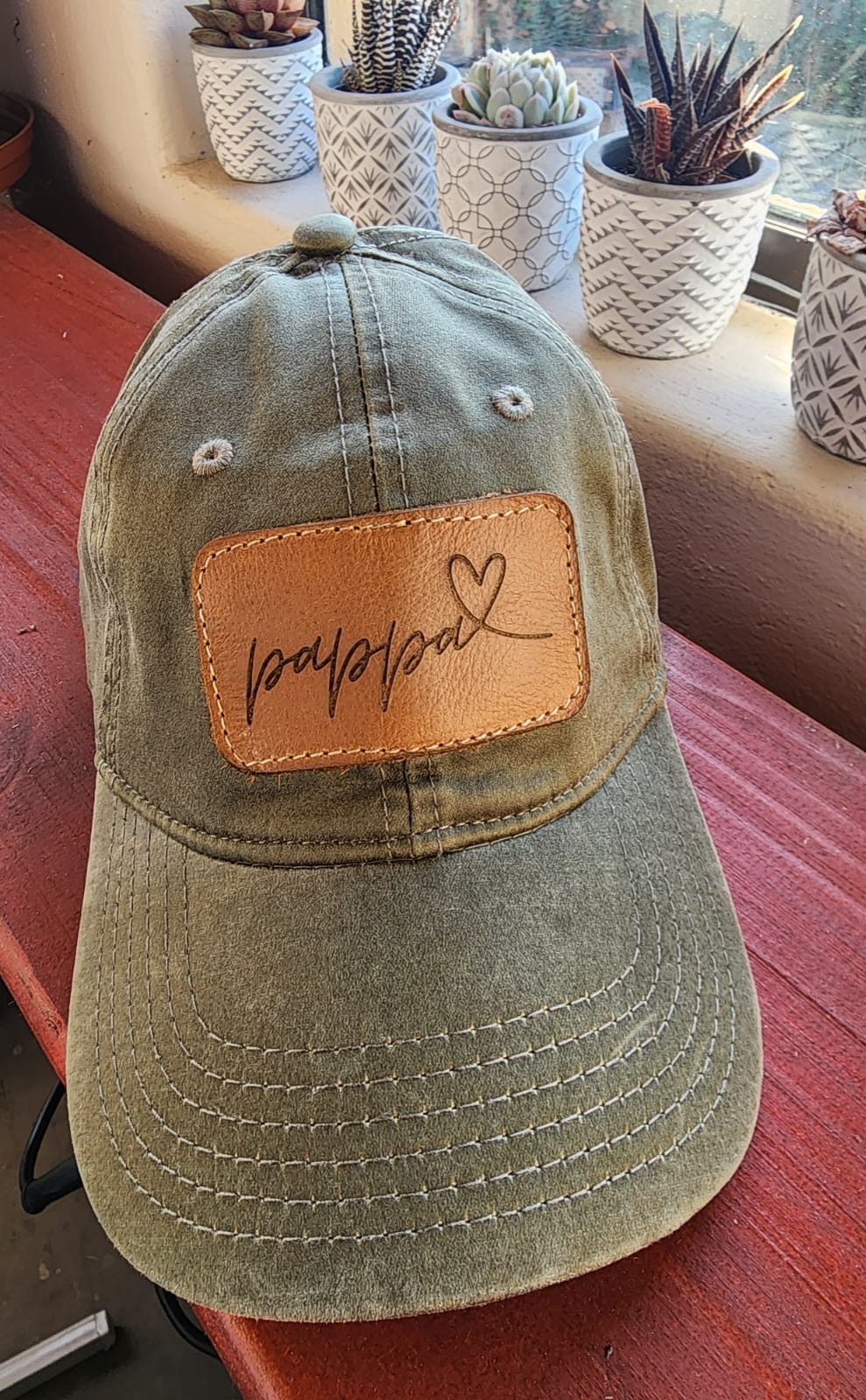 Pappa leather patch example